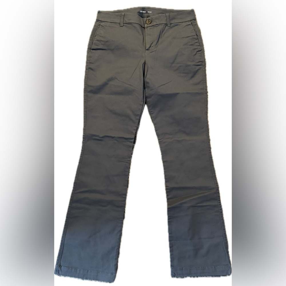 Old Navy Dark Gray Boot-Cut Pants
